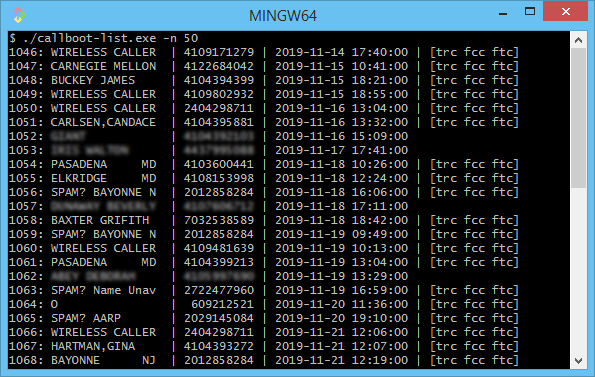 [ callboot-list.exe output ]